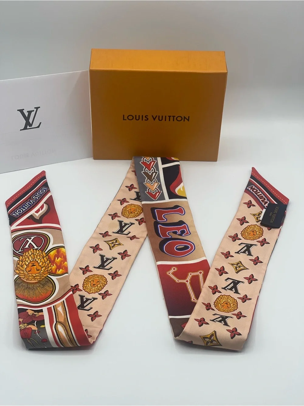 Louis Vuitton Astro Leo Bb Bandeau Neckerchief Scarf Wrap Limited Edition Rare